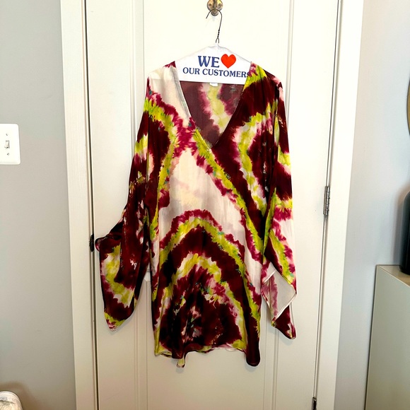 Alexis Silk Tie Dye Dress • Size M - Picture 1 of 6
